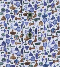 R2 Overhemd Wit Lampenprint -Kleding Kortingswinkel 74898 4