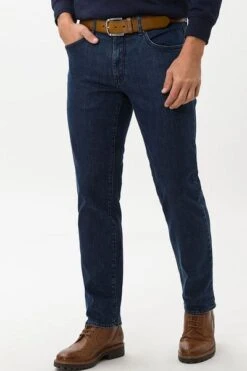 Brax Cadiz Jeans Donkerblauw -Kleding Kortingswinkel 74946 8