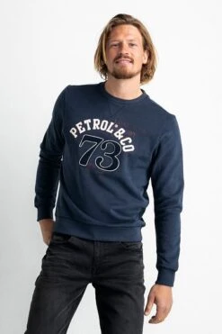 Petrol Sweater Logo Donkerblauw -Kleding Kortingswinkel 74999 6