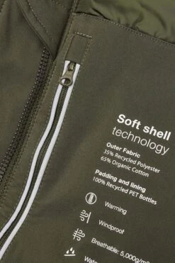 KnowledgeCotton Apparel Jas Donkergroen -Kleding Kortingswinkel 75064 6