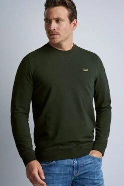 PME Legend Airstrip Trui Donkergroen 13 PME Legend Airstrip Trui Donkergroen -Kleding Kortingswinkel 75071 3 1