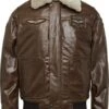 PME Legend Jas Hudson Leer Bruin -Kleding Kortingswinkel 75121 1