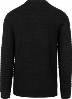 Petrol Trui Structuur Zwart -Kleding Kortingswinkel 75126 4