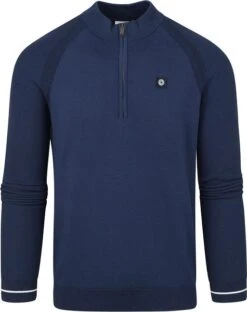 Blue Industry Zipper Trui Donkerblauw