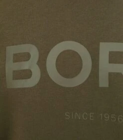 Bjorn Borg Sweater Donkergroen Logo -Kleding Kortingswinkel 75148 3