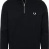 Fred Perry Half Zip Trui Navy Blauw 2 Fred Perry Half Zip Trui Navy Blauw -Kleding Kortingswinkel 75164 1