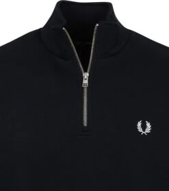 Fred Perry Half Zip Trui Navy Blauw -Kleding Kortingswinkel 75164 2