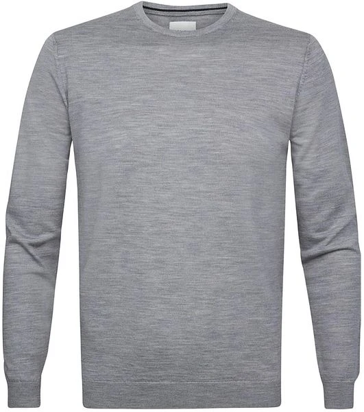 Profuomo Pullover Merinowol Grijs 3 Profuomo Pullover Merinowol Grijs