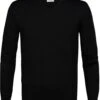 Profuomo Pullover V-Hals Merinowol Zwart -Kleding Kortingswinkel 75187 1