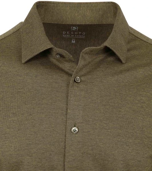 Desoto Overhemd Donkergroen 4 Desoto Overhemd Donkergroen - Afbeelding 2