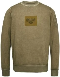 PME Legend Sweater Cold-Dye Groen -Kleding Kortingswinkel 75265 1 1