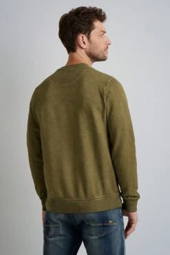 PME Legend Sweater Cold-Dye Groen -Kleding Kortingswinkel 75265 4