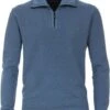 Casa Moda Halfzip Trui Blauw 1 Casa Moda Halfzip Trui Blauw -Kleding Kortingswinkel 75299 1