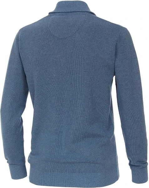 Casa Moda Halfzip Trui Blauw 5 Casa Moda Halfzip Trui Blauw - Afbeelding 3