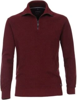 Casa Moda Halfzip Trui Bordeaux -Kleding Kortingswinkel 75300 1 1