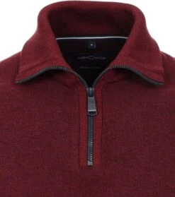 Casa Moda Halfzip Trui Bordeaux -Kleding Kortingswinkel 75300 2 1
