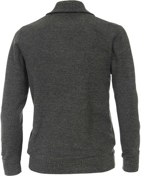Casa Moda Halfzip Trui Donkergroen 8 Casa Moda Halfzip Trui Donkergroen - Afbeelding 6