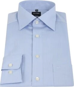 OLYMP Luxor Overhemd Modern Fit Lichtblauw 10 OLYMP Luxor Overhemd Modern Fit Lichtblauw -Kleding Kortingswinkel 7534 6