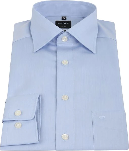 OLYMP Luxor Overhemd Modern Fit Lichtblauw 5 OLYMP Luxor Overhemd Modern Fit Lichtblauw - Afbeelding 3