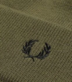 Fred Perry Muts Wol Donkergroen -Kleding Kortingswinkel 75343 2