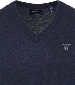 Gant Trui Lamswol Donkerblauw 9 Gant Trui Lamswol Donkerblauw -Kleding Kortingswinkel 75443 2