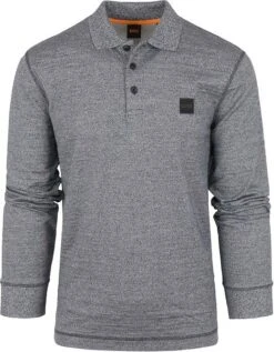 Hugo Boss Peheather LS Polo Grijs -Kleding Kortingswinkel 75452 1 1