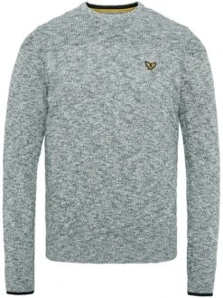 PME Legend Trui Knitted Melange Grijs