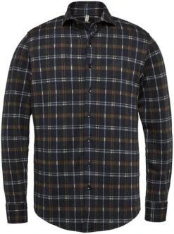 Vanguard Overhemd Ruit Navy -Kleding Kortingswinkel 75471 1 1