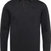 PME Legend Longsleeve Jacquard Polo Zwart