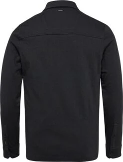 PME Legend Longsleeve Jacquard Polo Zwart -Kleding Kortingswinkel 75473 2