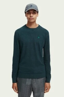 Scotch And Soda Pullover Donkergroen 8 Scotch And Soda Pullover Donkergroen -Kleding Kortingswinkel 75491 6