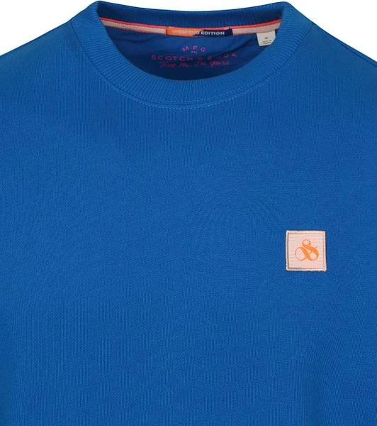 Scotch And Soda Essential Sweater Blauw 8 Scotch And Soda Essential Sweater Blauw - Afbeelding 6