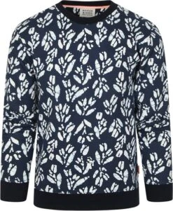 Scotch And Soda Felpa Sweater Print Navy