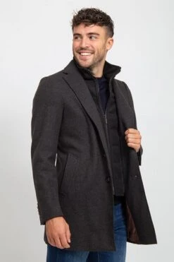 Suitable Raw Coat Antraciet -Kleding Kortingswinkel 75514 7