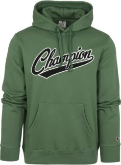 Champion Hoodie College Logo Groen -Kleding Kortingswinkel 75524 1 1
