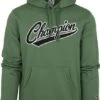 Champion Hoodie College Logo Groen -Kleding Kortingswinkel 75524 1