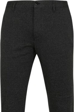 Alberto Rob Stretch Chino Antraciet Gestreept -Kleding Kortingswinkel 75532 2 1