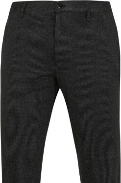Alberto Rob Stretch Chino Antraciet Gestreept -Kleding Kortingswinkel 75532 2
