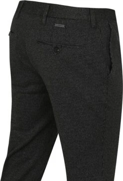 Alberto Rob Stretch Chino Antraciet Gestreept -Kleding Kortingswinkel 75532 3