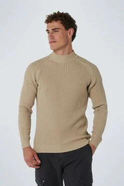 No-Excess No Excess Trui Turtle Gebreid Beige -Kleding Kortingswinkel 75549 3 1