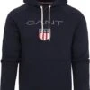Gant Hoodie Shield Navy -Kleding Kortingswinkel 75567 1