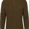 Gant Halfzip Wol Donkergroen -Kleding Kortingswinkel 75604 1
