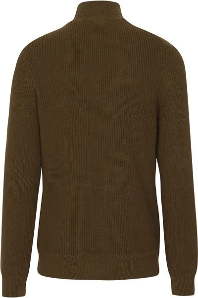 Gant Halfzip Wol Donkergroen 6 Gant Halfzip Wol Donkergroen - Afbeelding 4