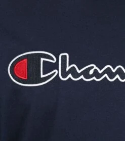 Champion Longsleeve T-Shirt Script Logo Navy -Kleding Kortingswinkel 75609 3