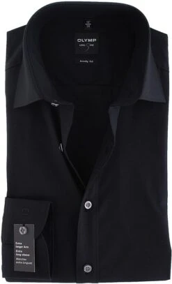 OLYMP Level Five Overhemd SL7 Body-Fit Zwart