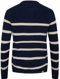 Anerkjendt Trui Rico Lamswol Streep Navy -Kleding Kortingswinkel 75629 2 1