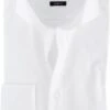 OLYMP Level Five Shirt Wit Body-Fit Dubbelmanchet