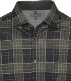 Desoto Overhemd Ruiten Beige 13 Desoto Overhemd Ruiten Beige -Kleding Kortingswinkel 75686 2 1