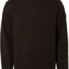No-Excess No Excess Half Zip Trui Coffee -Kleding Kortingswinkel 75701 1