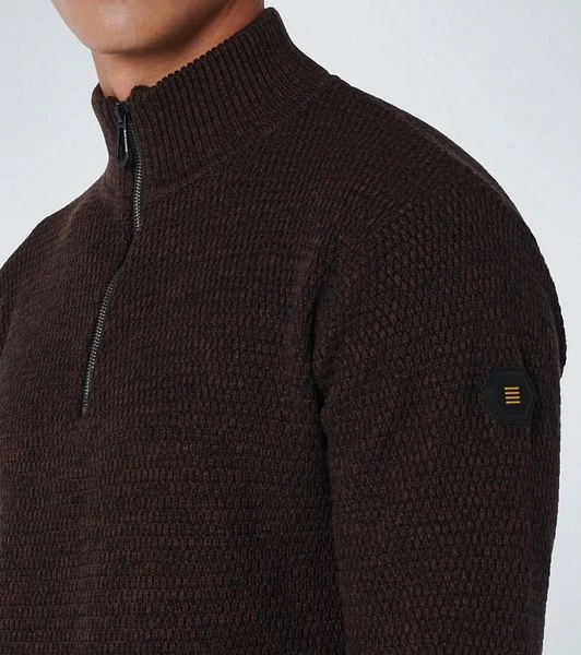 No-Excess No Excess Half Zip Trui Coffee 6 No-Excess No Excess Half Zip Trui Coffee - Afbeelding 4